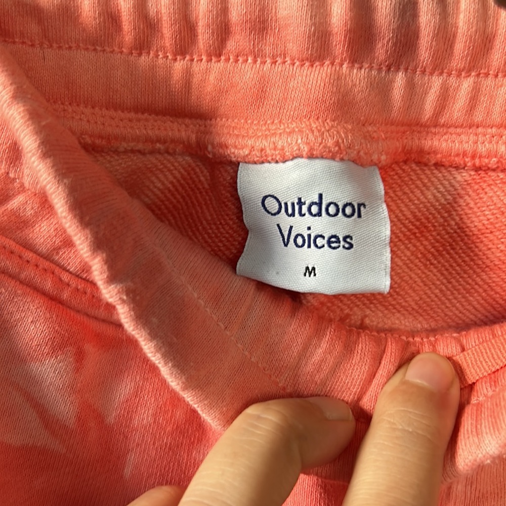 Outdoor Voices Tie Dye Cotton Terry Sweater Set - Picture 8 of 9